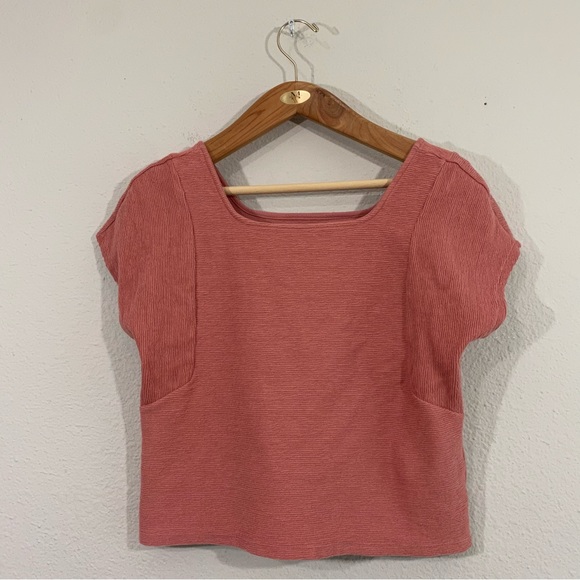 Madewell Ottoman Jaquard Square Neck Top - Picture 3 of 13
